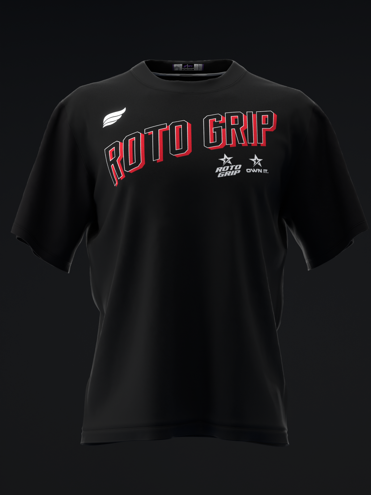 BOLD - BLACK - BOWLING T-SHIRT