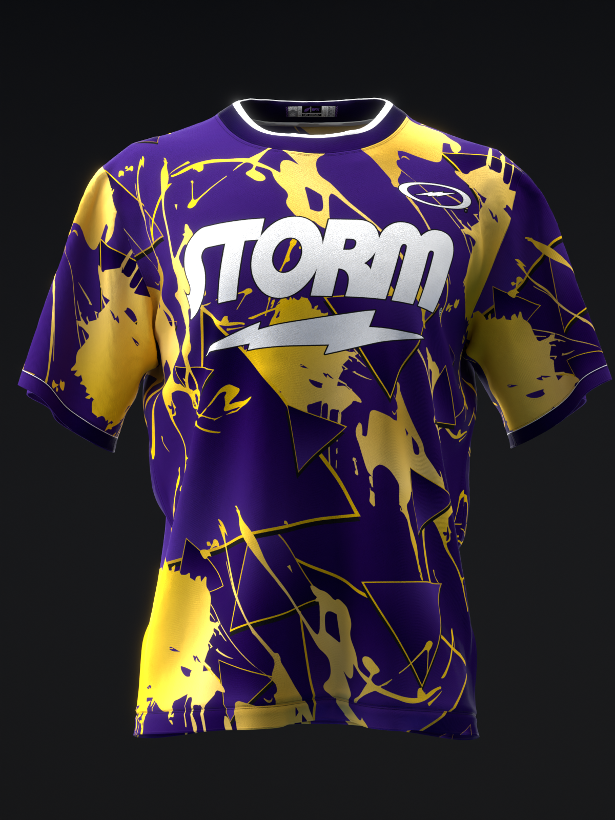 STORM - TROPICAL SURGE PURPLE GOLD - BOWLING JERSEY