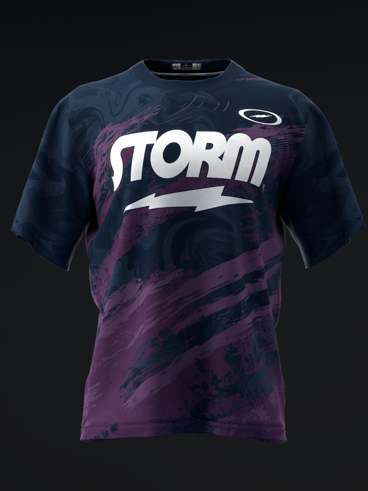 STORM - TROPICAL SURGE SOLID PURPLE NAVY - BOWLING JERSEY