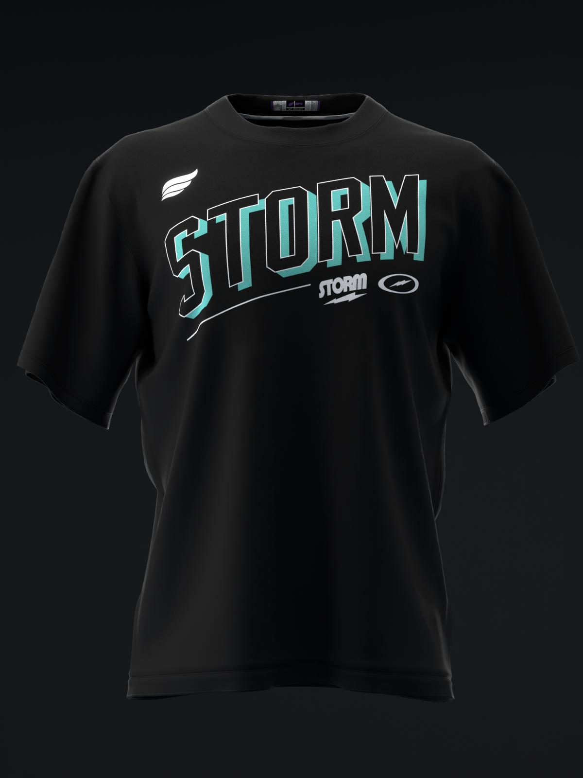 BOLD - BLACK - BOWLING T-SHIRT