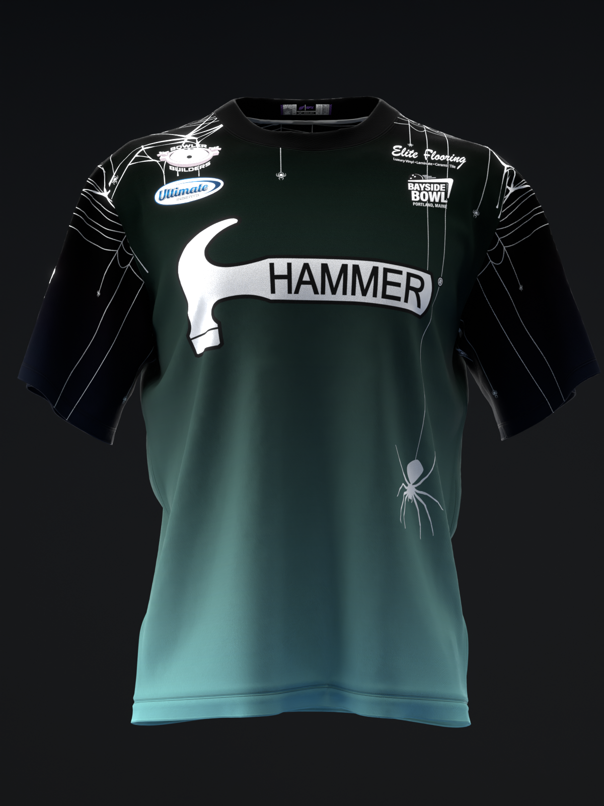 Mallory Clark 2024 - Ombre Spiders Teal - Bowling Jersey