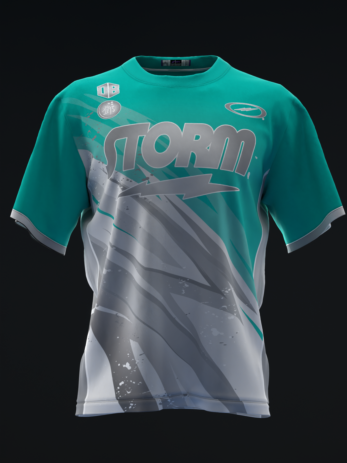 Darren Tang 2024 - Lightning Teal Silver - Bowling Jersey