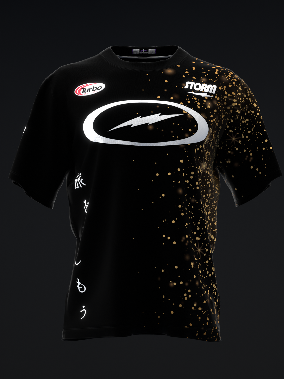 VICTORIA VARANO 2024 - GLITTER GOLD BLACK - BOWLING JERSEY