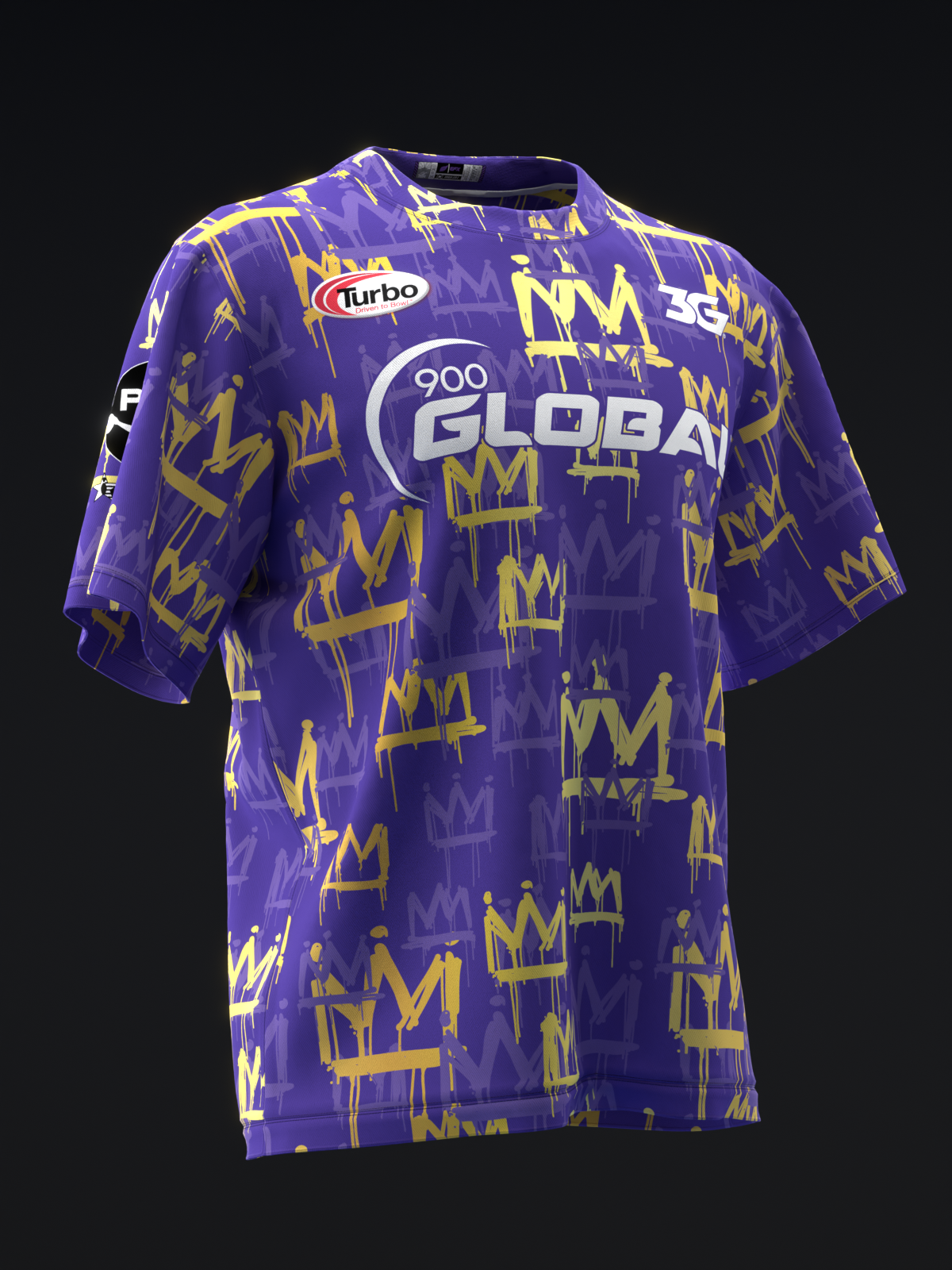 CHRIS MCMILLAN 2024 - GOLD KING REMIX PURPLE - BOWLING JERSEY