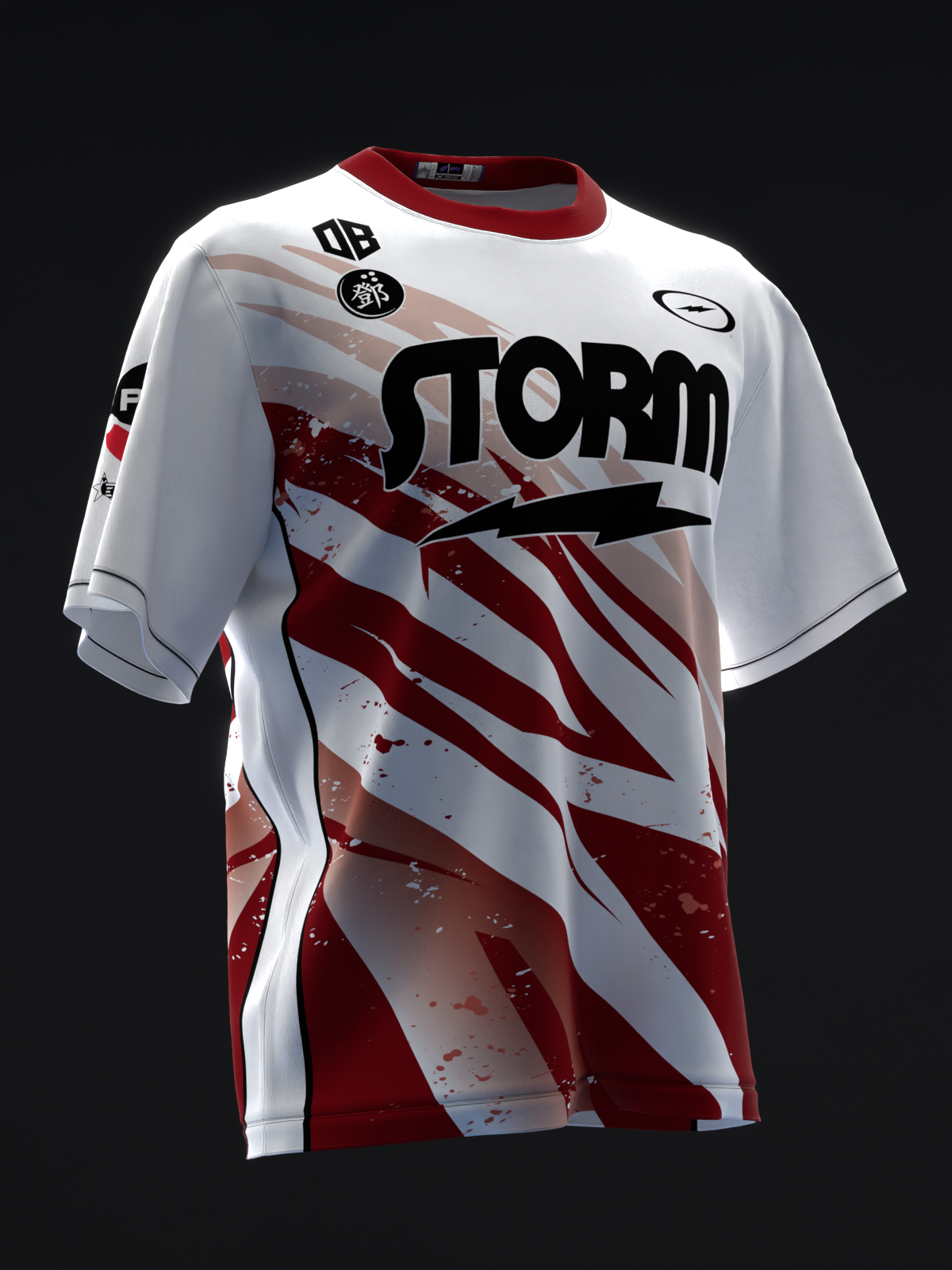 Darren Tang 2024 - Lightning White Maroon - Bowling Jersey