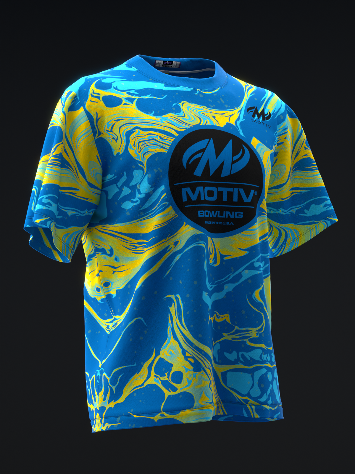 MOTIV - MAX THRILL BLUE YELLOW PEARL - BOWLING JERSEY