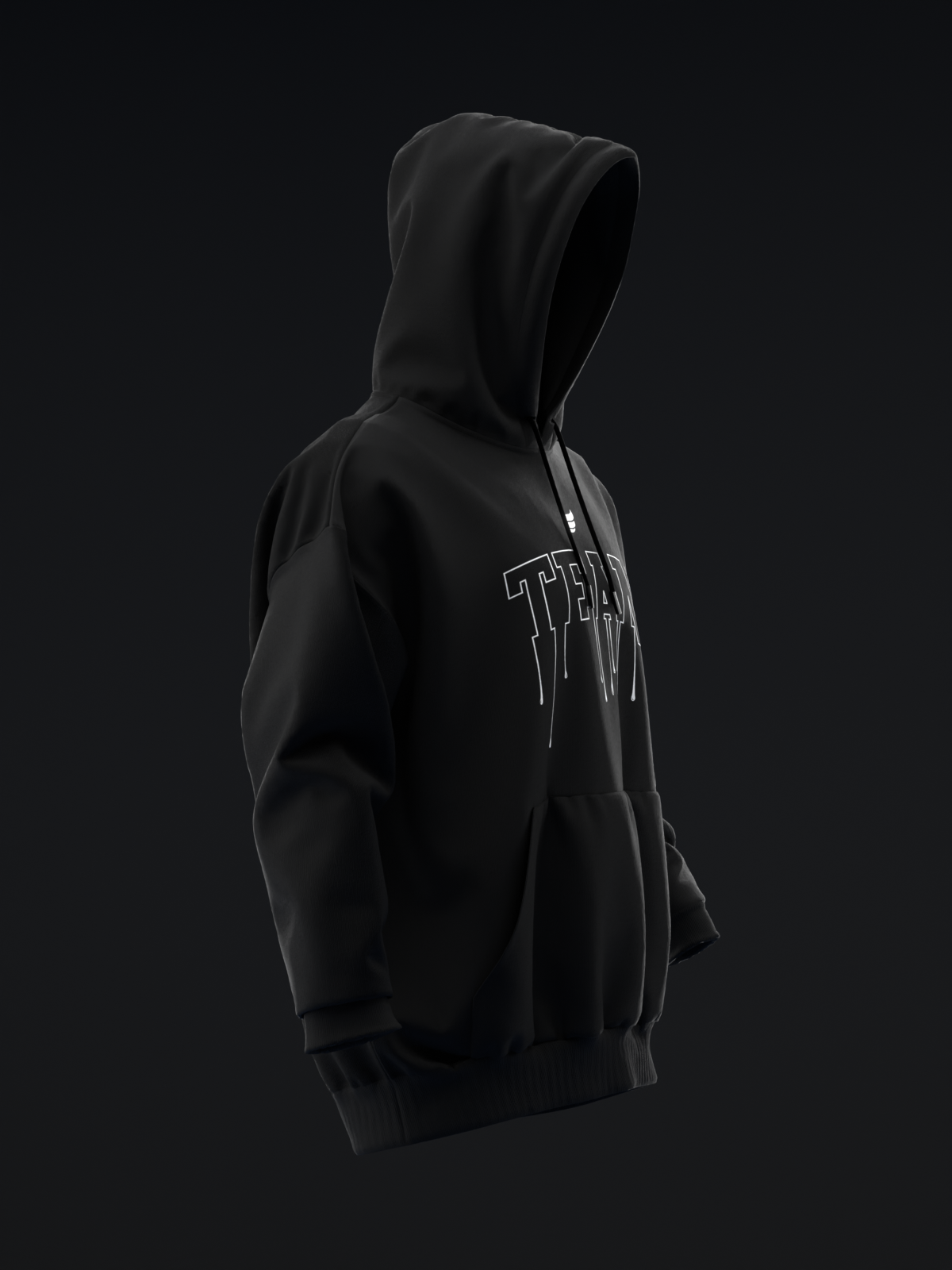 メンズウェア TANGRAM / LOGO HEAVY WEIGHT HOODIE SUMO XH PULLOVER HOODIE - Black | Brave Star Selvage