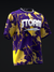 STORM - TROPICAL SURGE PURPLE GOLD - BOWLING JERSEY