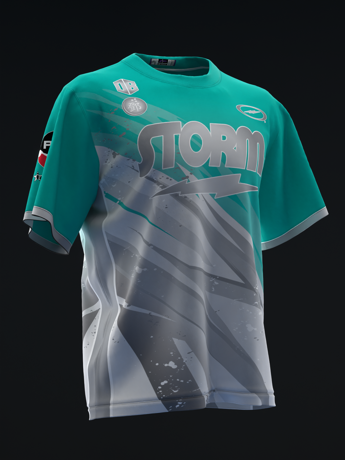 Darren Tang 2024 - Lightning Teal Silver - Bowling Jersey