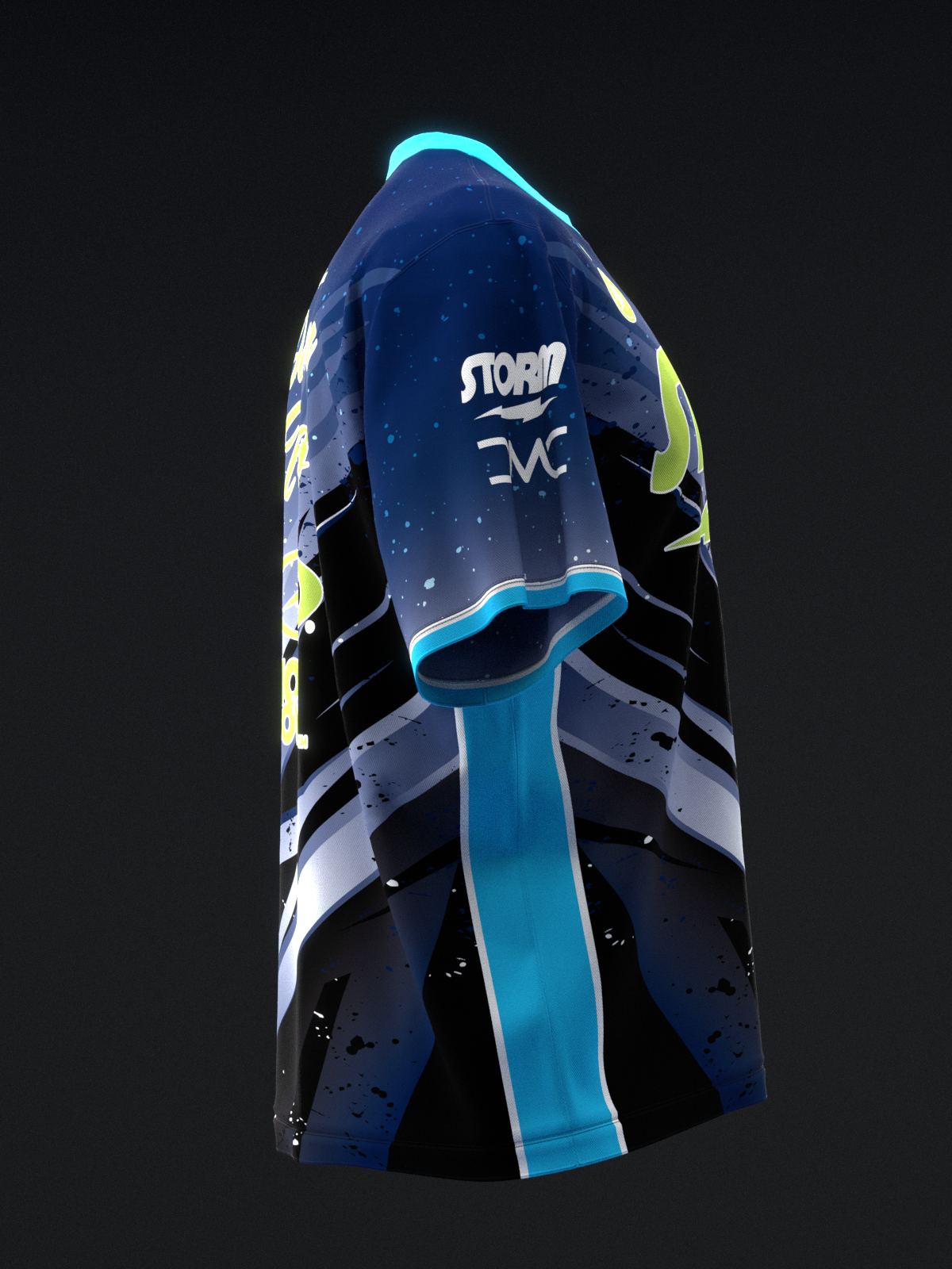 Darren Tang 2024 - Lightning Blue Lobster - Bowling Jersey