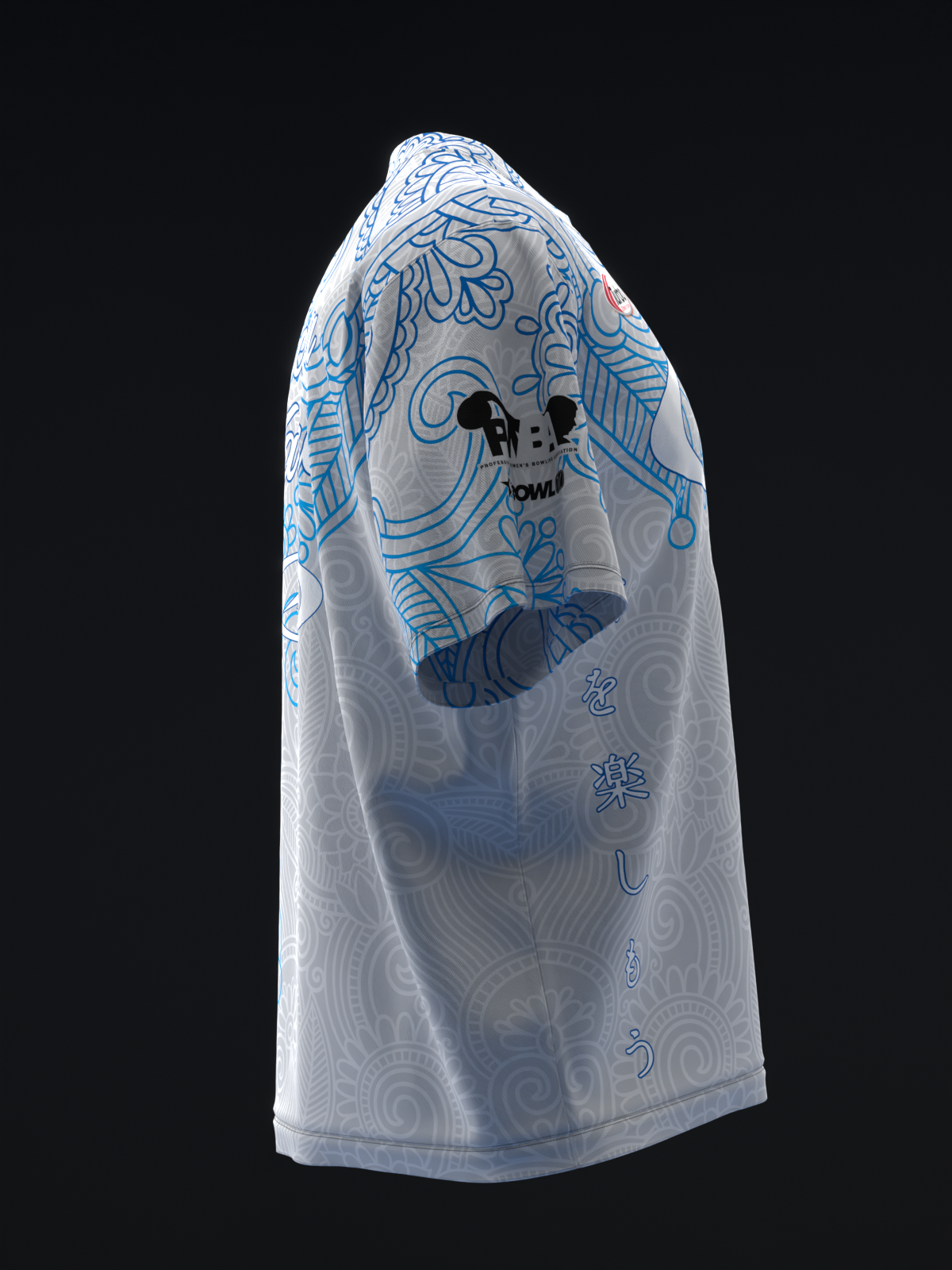 Victoria Varano 2024 - Paisley Gray Blue - Bowling Jersey