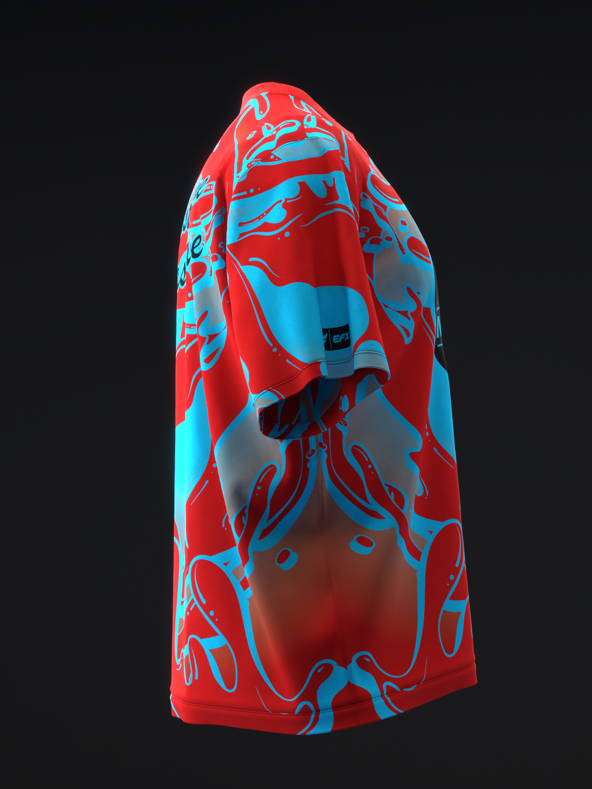 MOTIV - MAX THRILL RED BLUE SOLID - BOWLING JERSEY