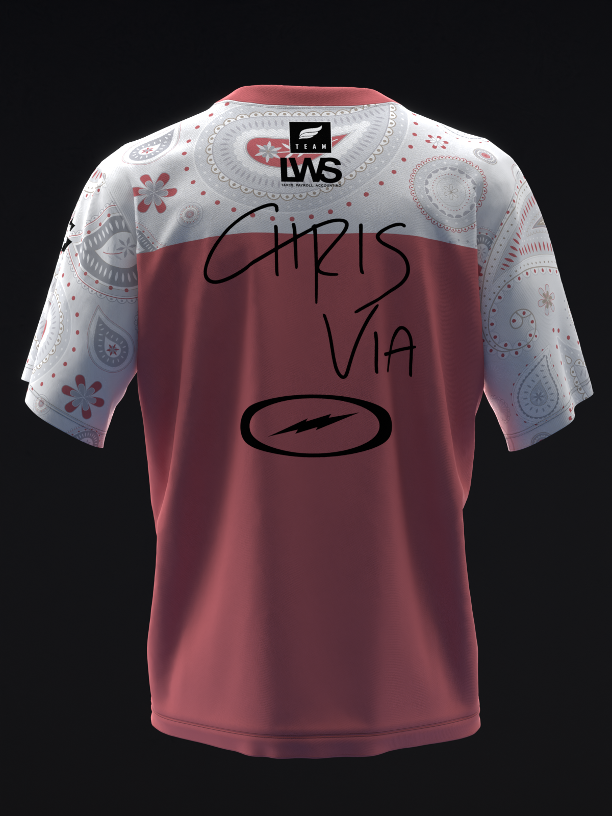 Chris Via 2024 - Dahlia Paisley - Bowling Jersey