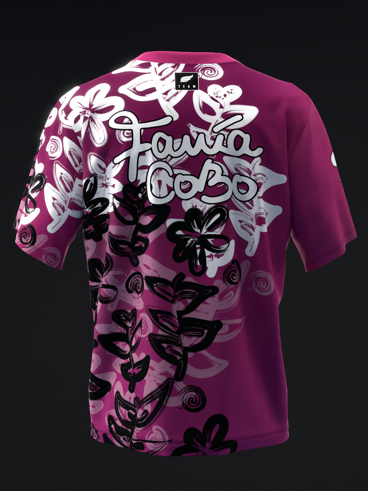 FANIA COBO 2024 - AIRBRUSHED FLOWERS - BOWLING JERSEY