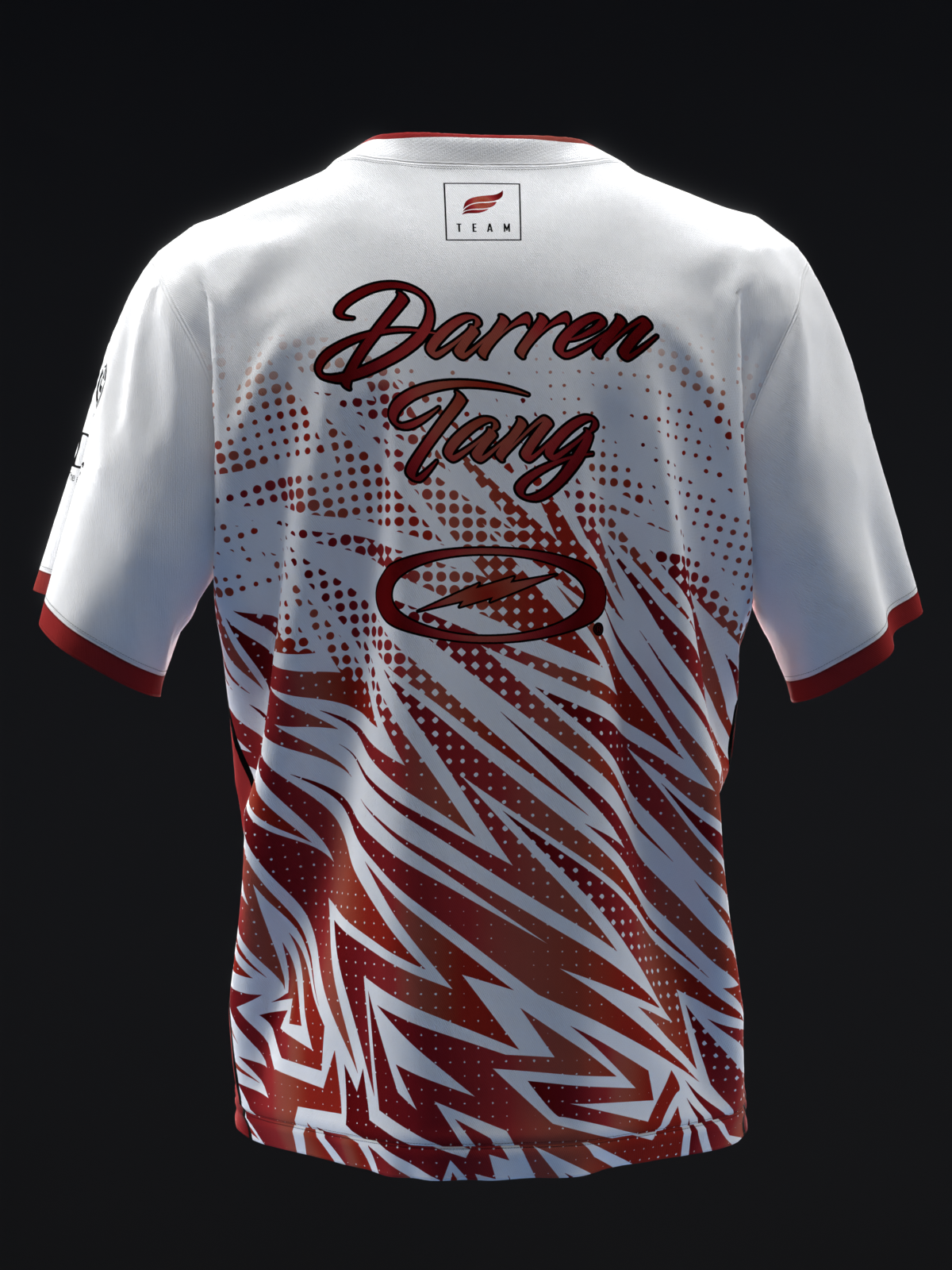 DARREN TANG 2022 - COLORWAY MAROON WHITE - BOWLING JERSEY