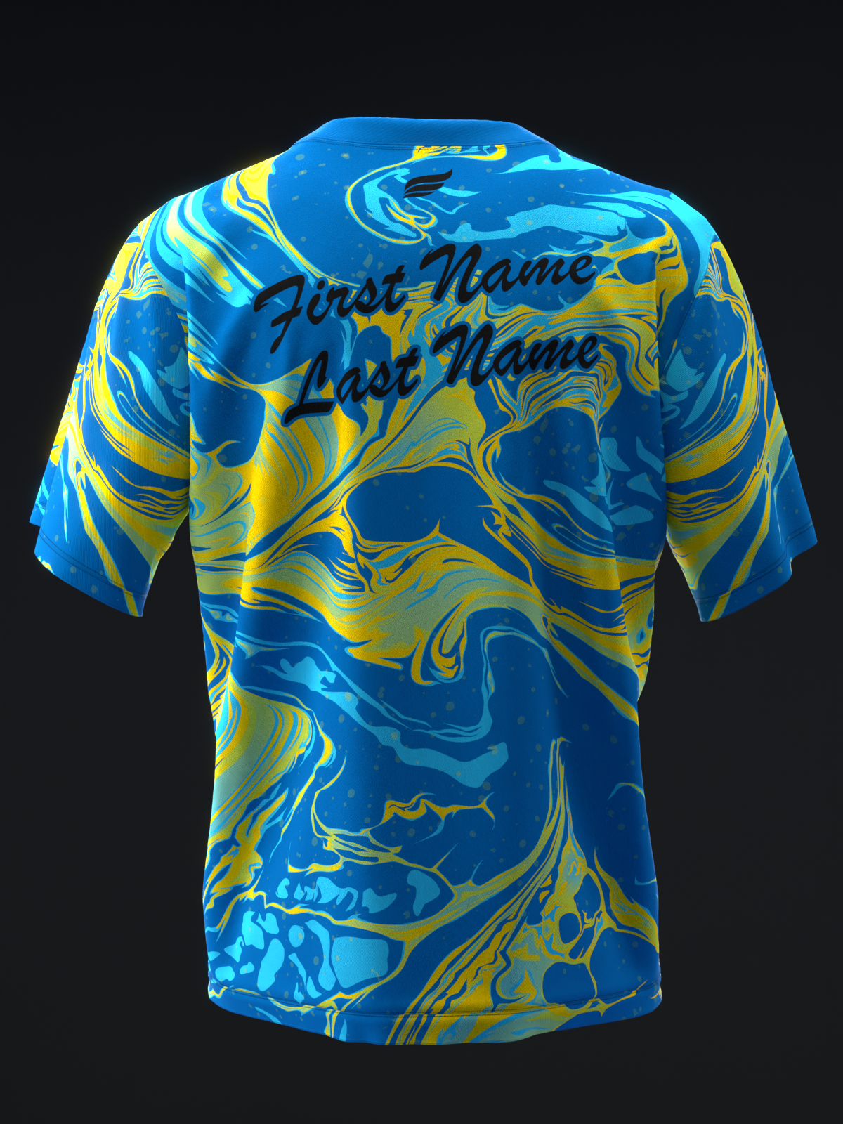 MOTIV - MAX THRILL BLUE YELLOW PEARL - BOWLING JERSEY