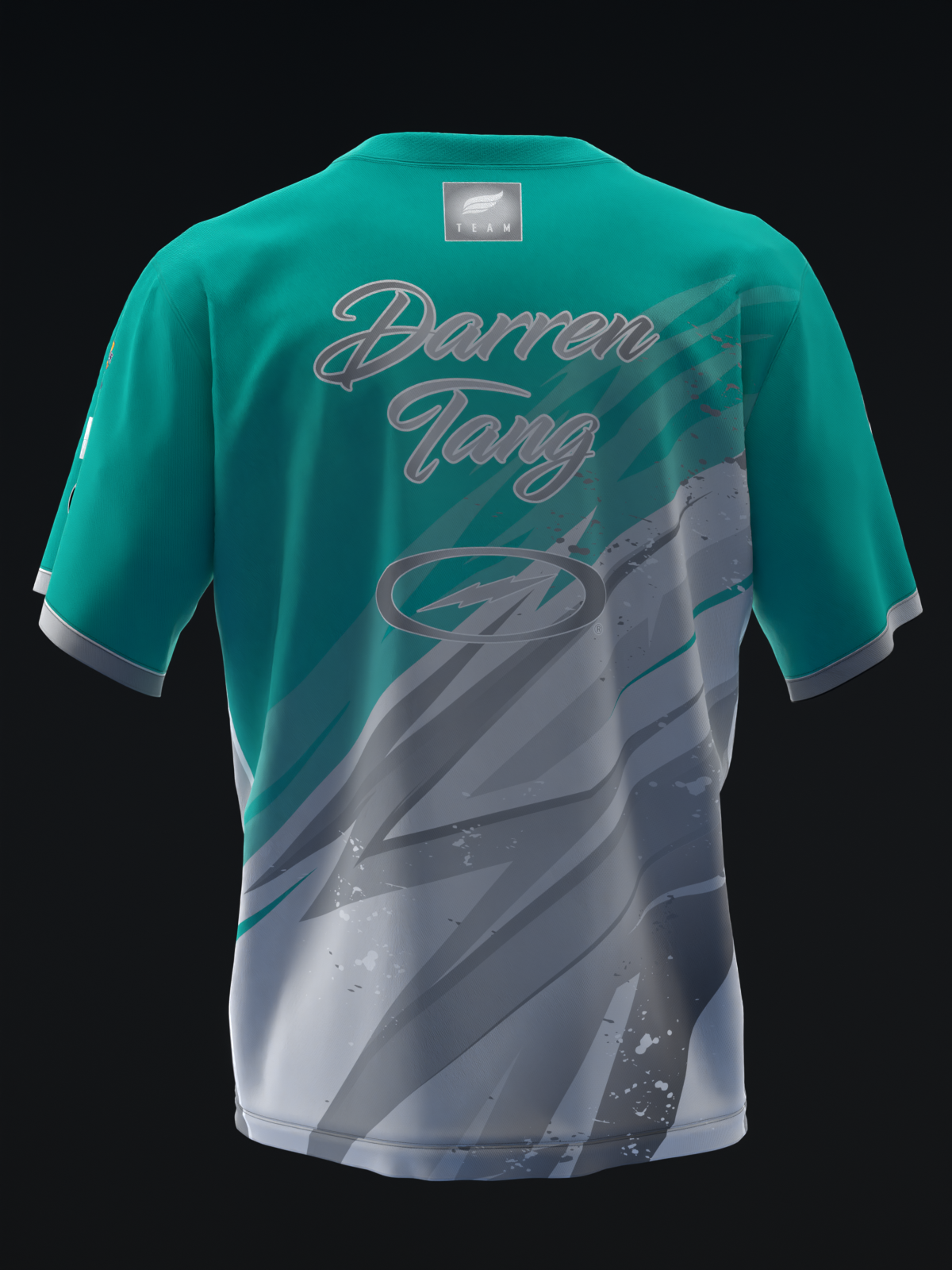 Darren Tang 2024 - Lightning Teal Silver - Bowling Jersey