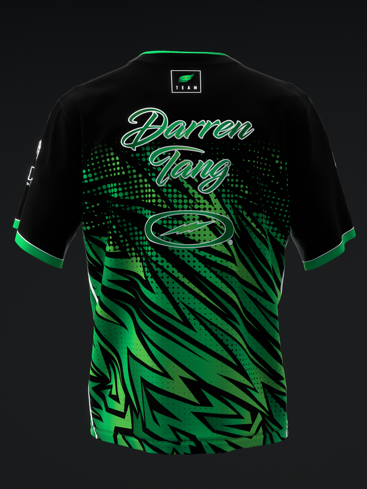 DARREN TANG 2022 - COLORWAY GREEN BLACK - BOWLING JERSEY