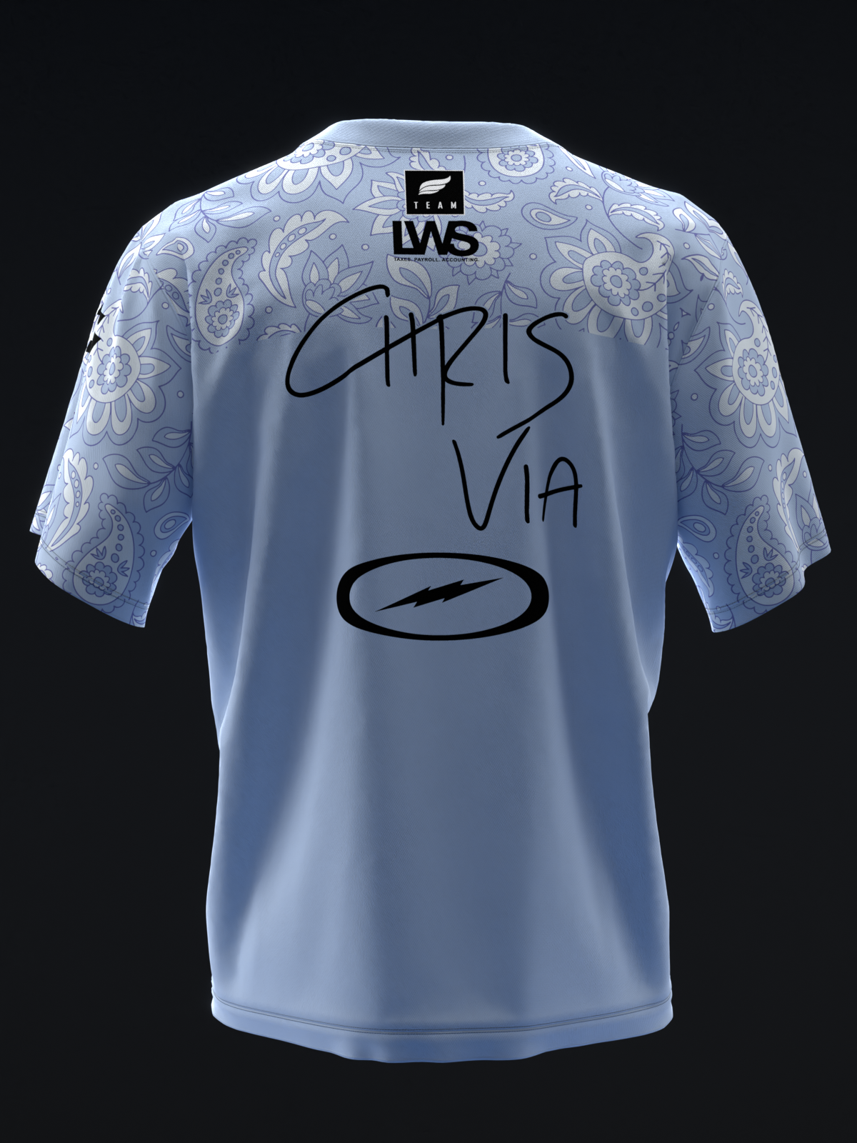 Chris Via 2024 - Mosaic Paisley - Bowling Jersey