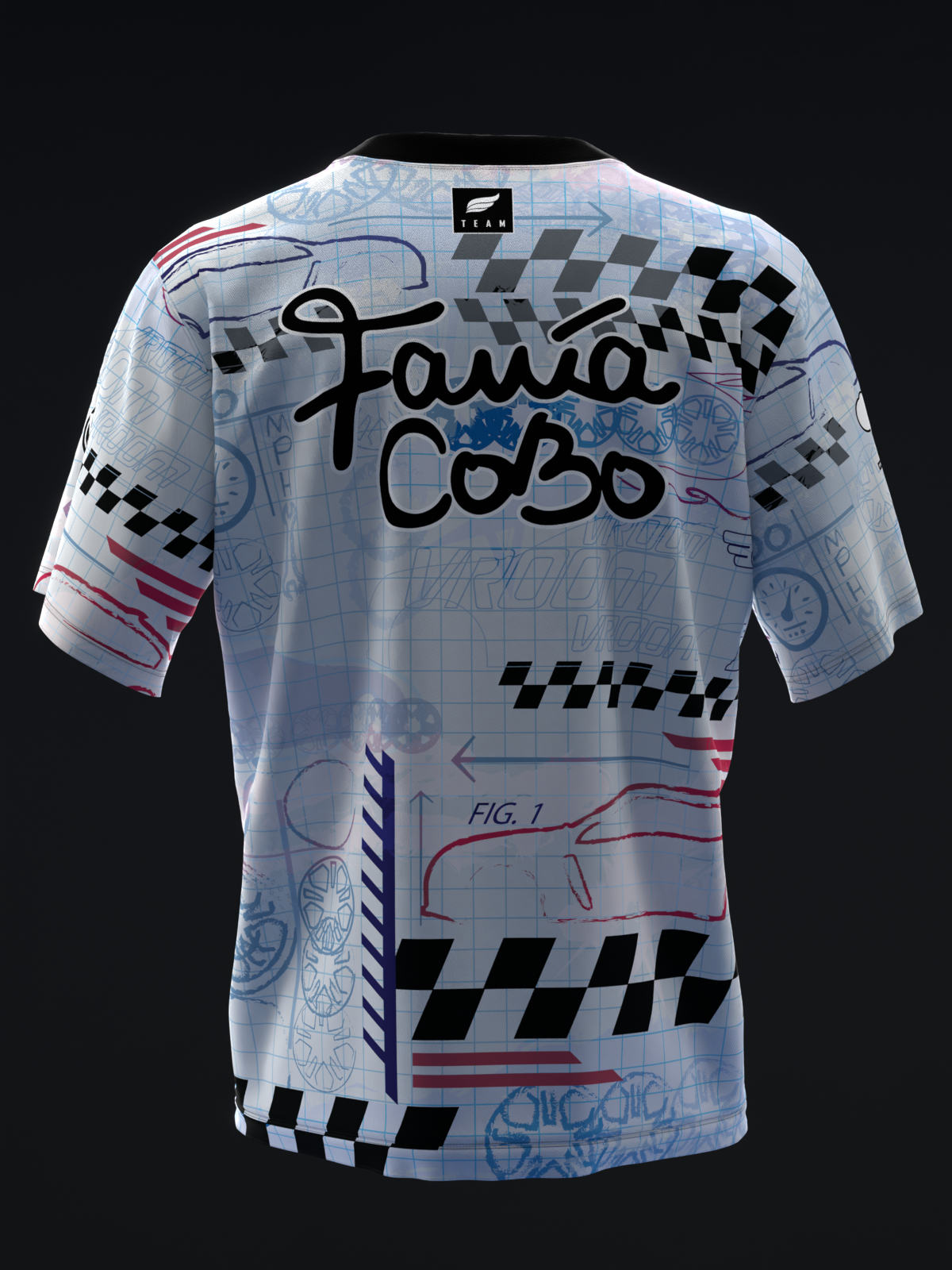 FANIA COBO 2024 - CHEVY SKETCH - BOWLING JERSEY