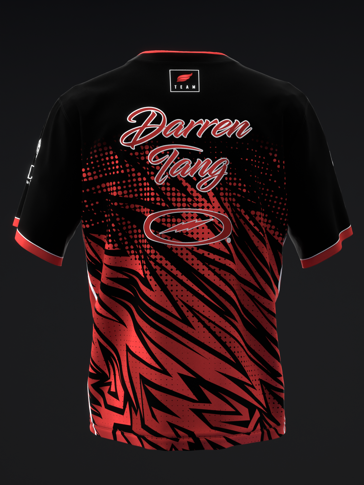 DARREN TANG 2022 - COLORWAY RED BLACK - BOWLING JERSEY