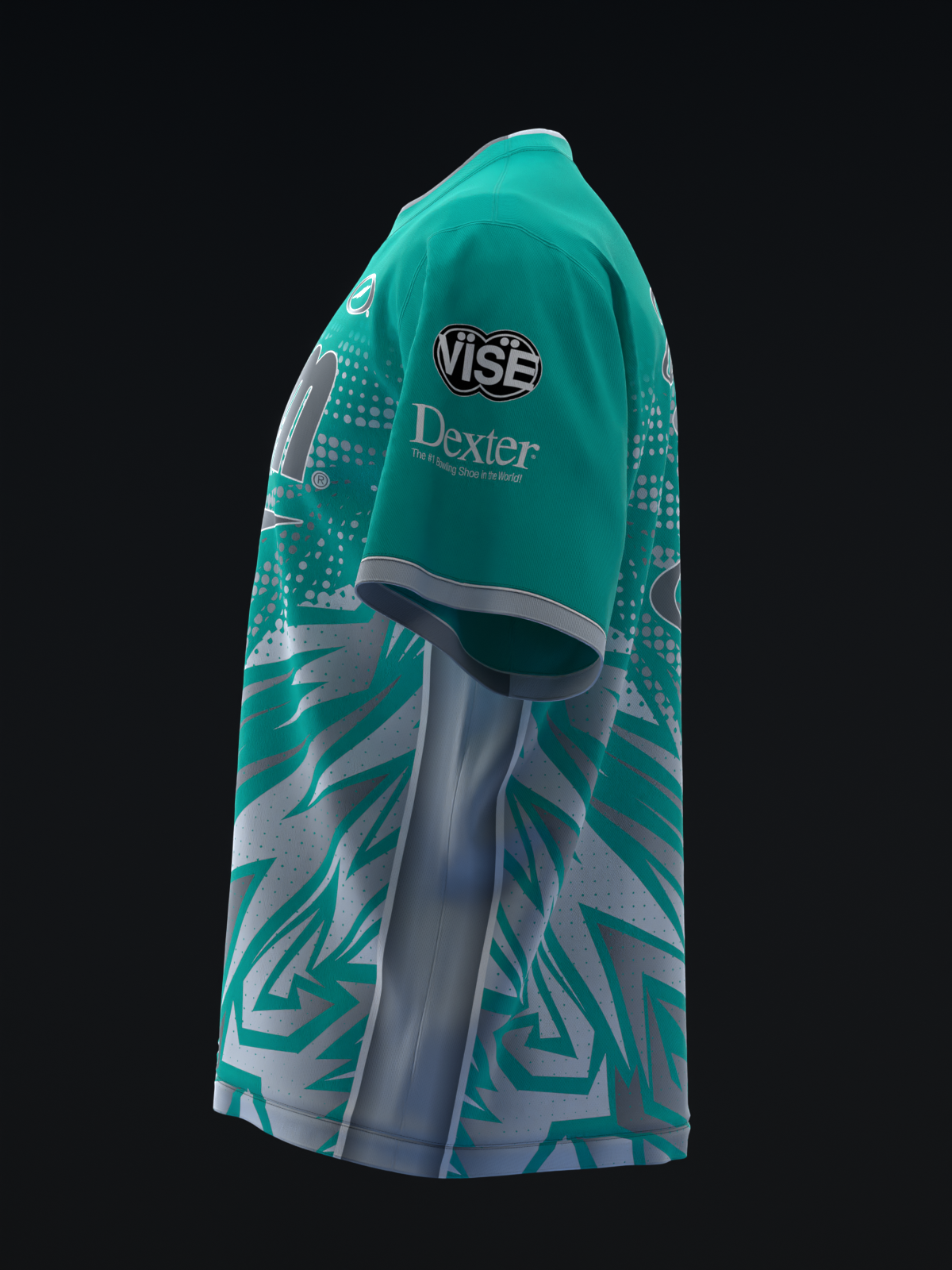 Darren Tang 2022 - Colorway Teal Silver - Bowling Jersey