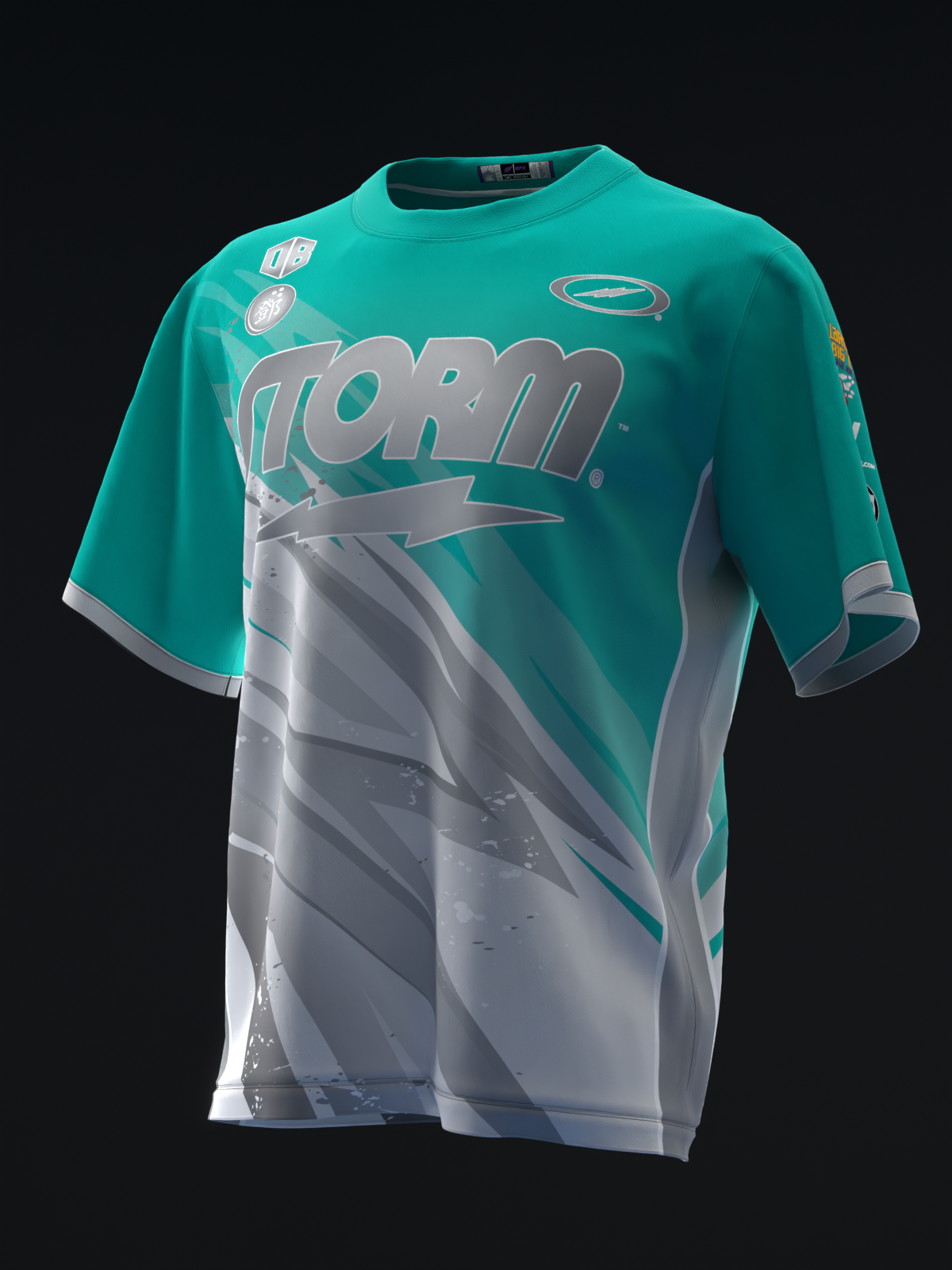 Darren Tang 2024 - Lightning Teal Silver - Bowling Jersey