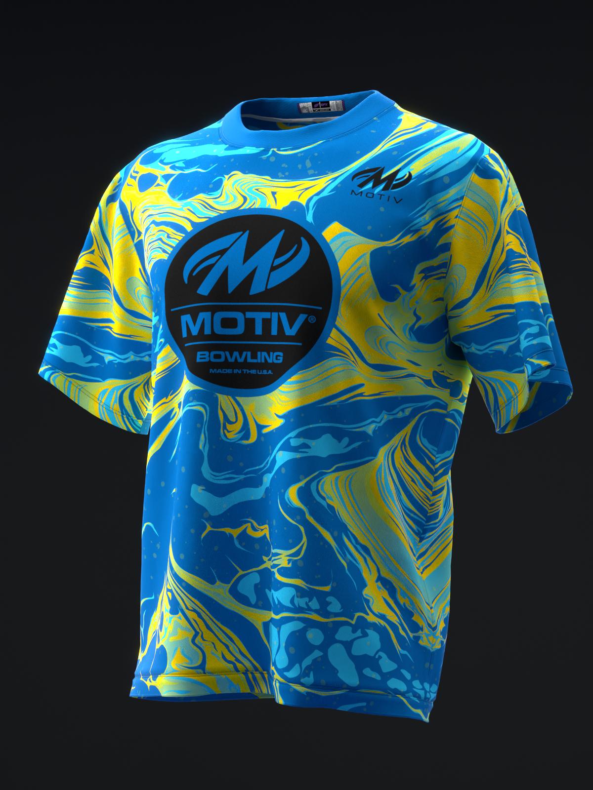 MOTIV - MAX THRILL BLUE YELLOW PEARL - BOWLING JERSEY