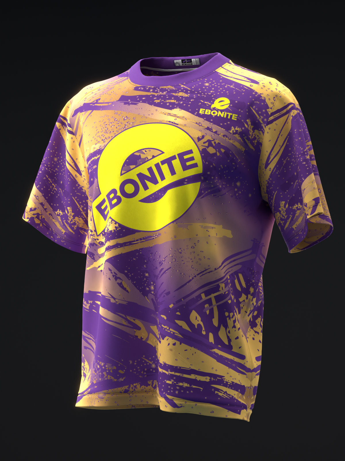 EBONITE - FIREBALL PURPLE GOLD - BOWLING JERSEY