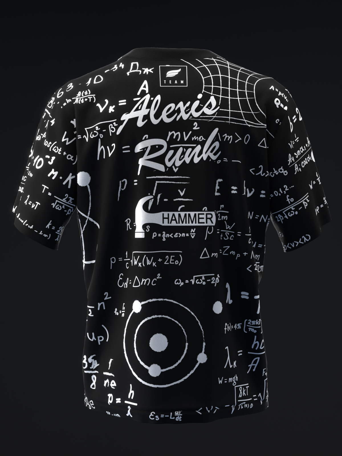 ALEXIS RUNK 2025 - PHYSICS EQUATIONS - BOWLING JERSEY