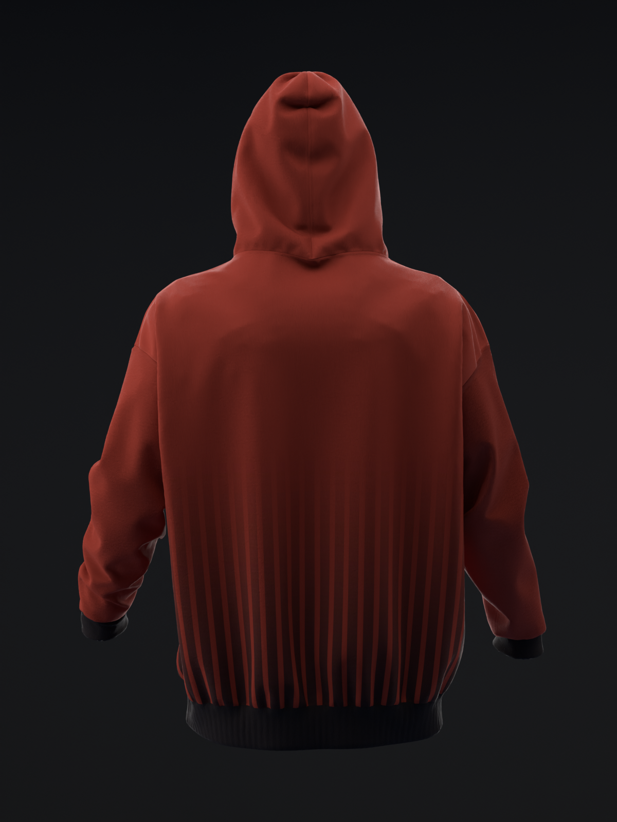 TUCSON COYOTES - STRIPES - MAROON BLACK TEAL HOODIE