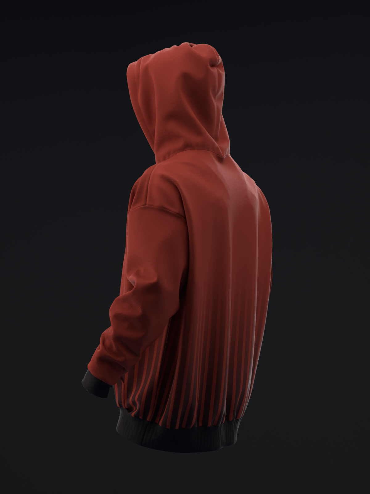 TUCSON COYOTES - STRIPES - MAROON BLACK TEAL HOODIE