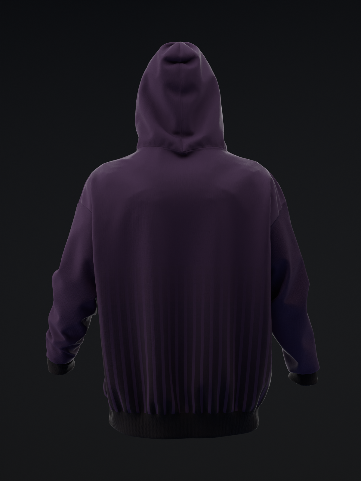 TUCSON COYOTES - STRIPES - PURPLE BLACK TEAL HOODIE