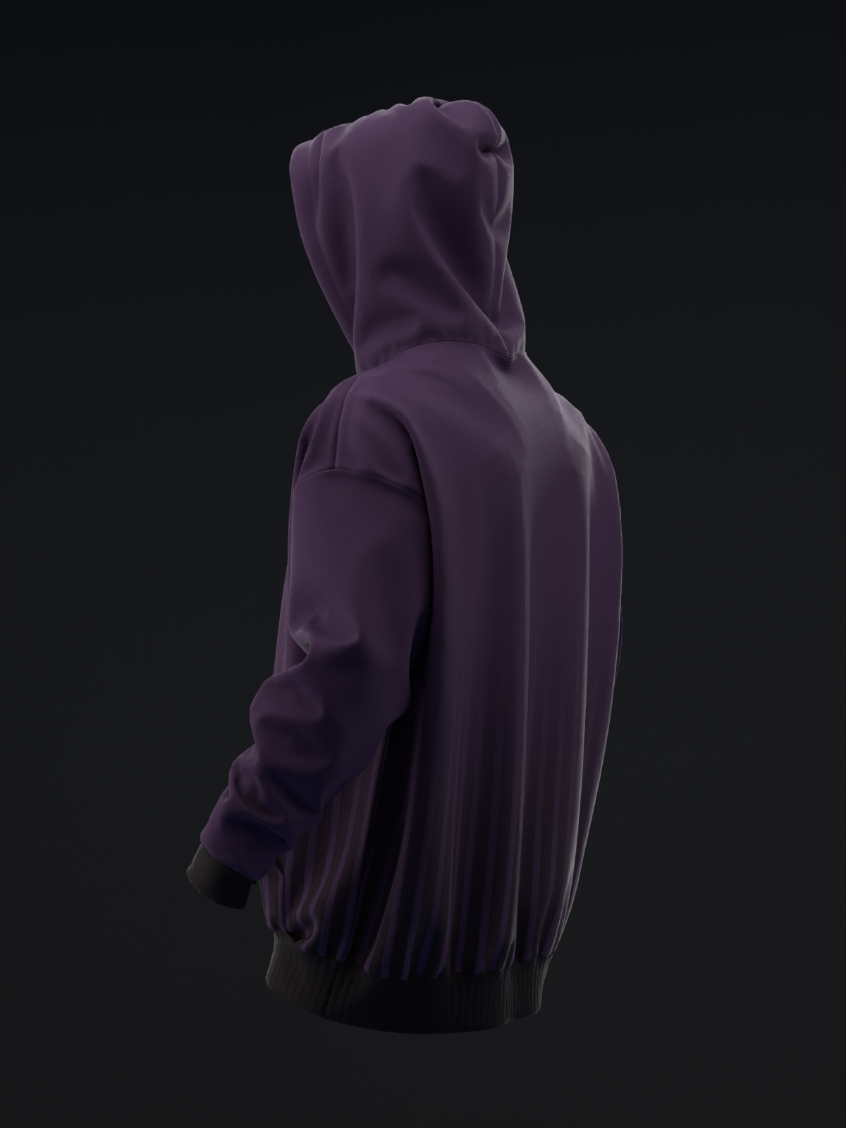 TUCSON COYOTES - STRIPES - PURPLE BLACK TEAL HOODIE