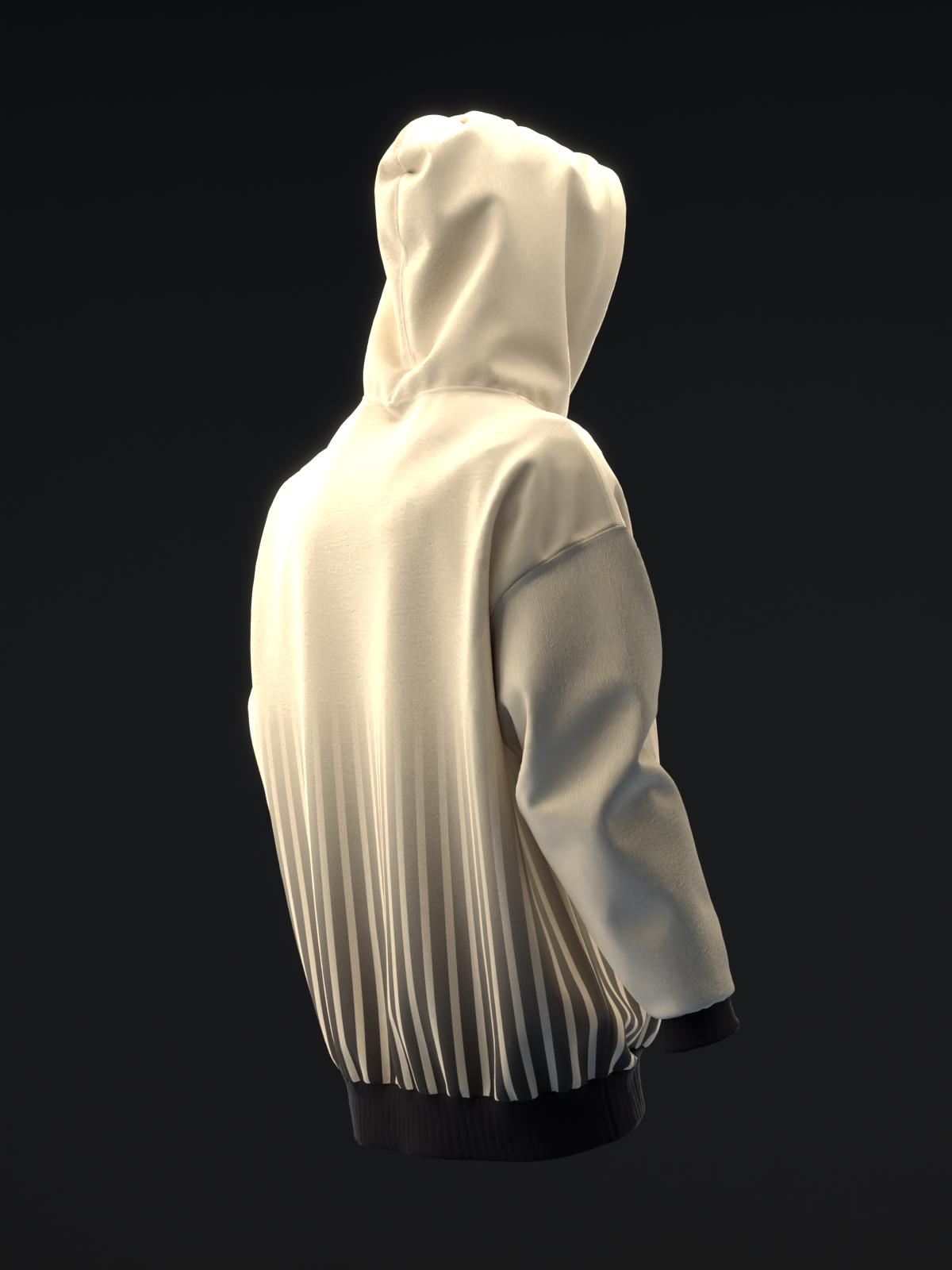 TUCSON COYOTES - STRIPES - TAN BLACK TEAL HOODIE