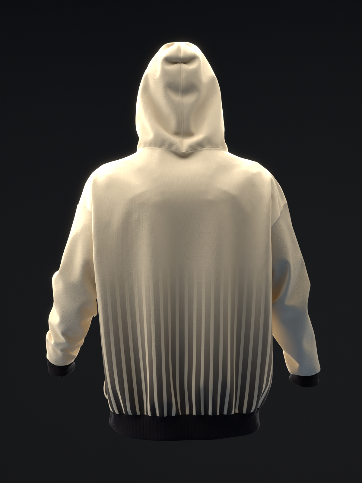 TUCSON COYOTES - STRIPES - TAN BLACK TEAL HOODIE