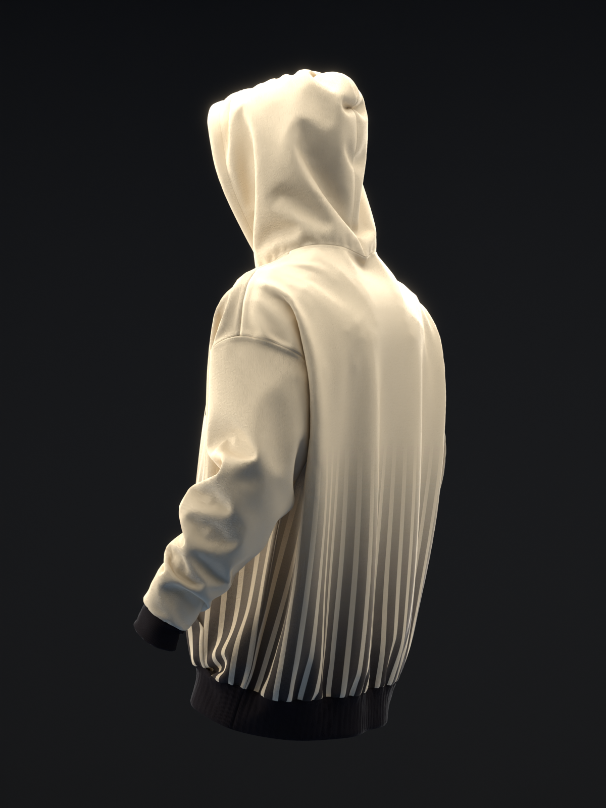 TUCSON COYOTES - STRIPES - TAN BLACK TEAL HOODIE