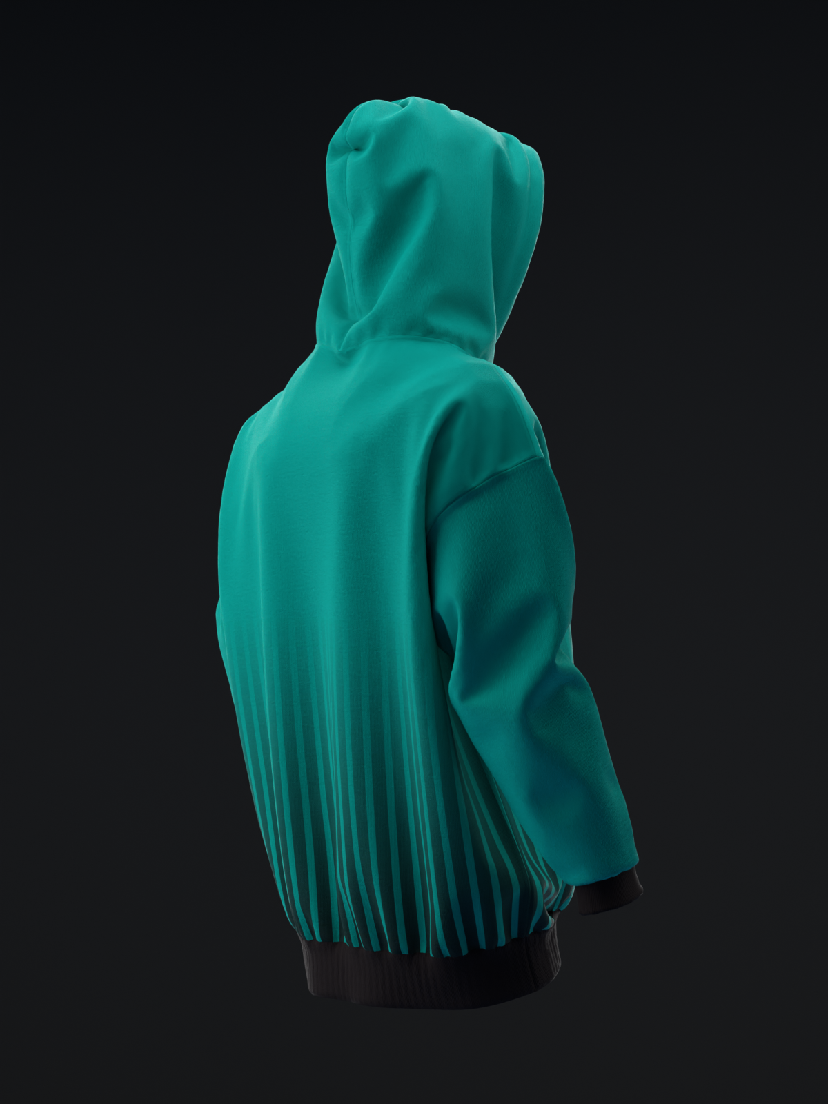 TUCSON COYOTES - STRIPES - TEAL BLACK PURPLE HOODIE