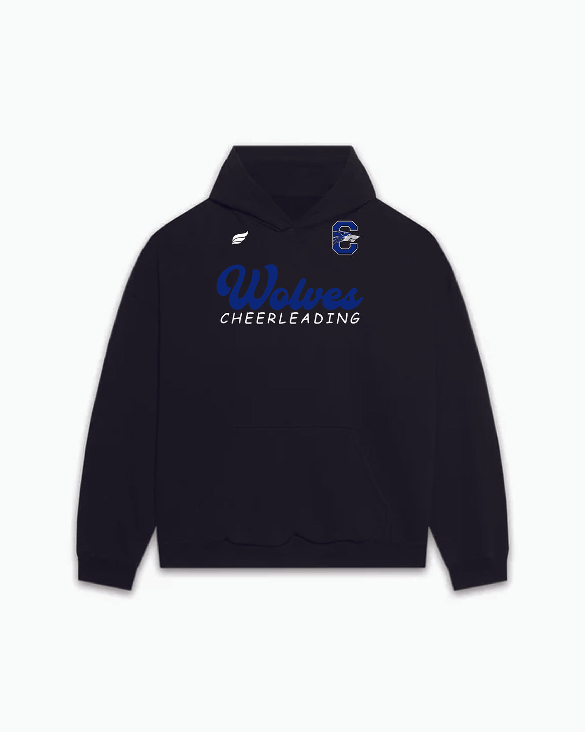 CHANDLER HS - CHEERLEADING BLACK PULLOVER HOODIE