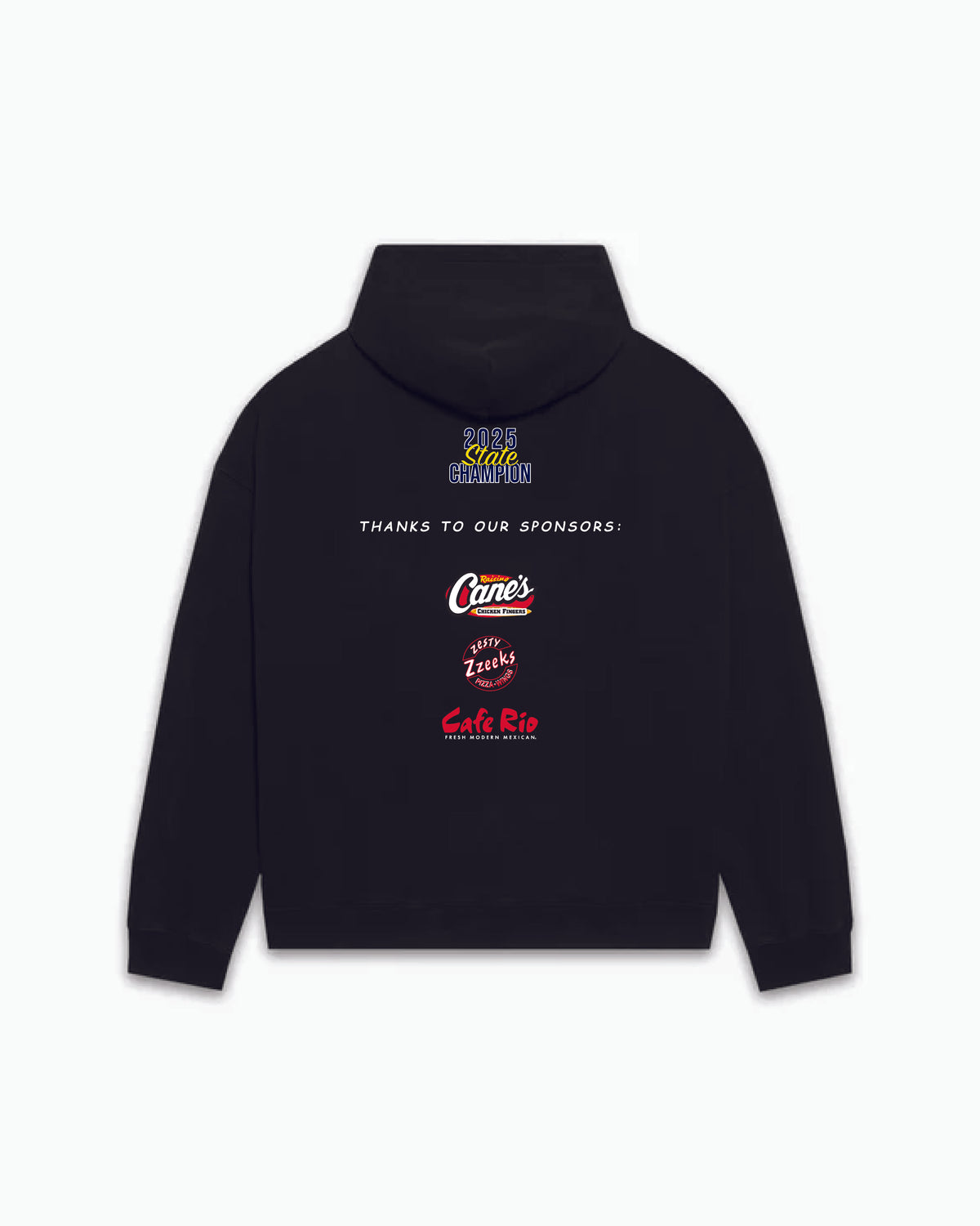 CHANDLER HS - CHEERLEADING BLACK PULLOVER HOODIE