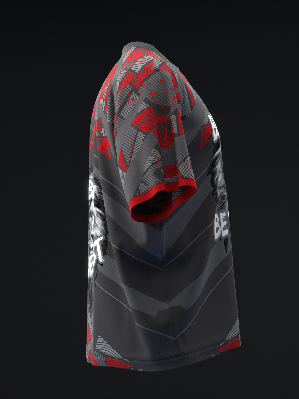 BEAST OF THE EAST - GLATTER - GRAY RED - BOWLING JERSEY