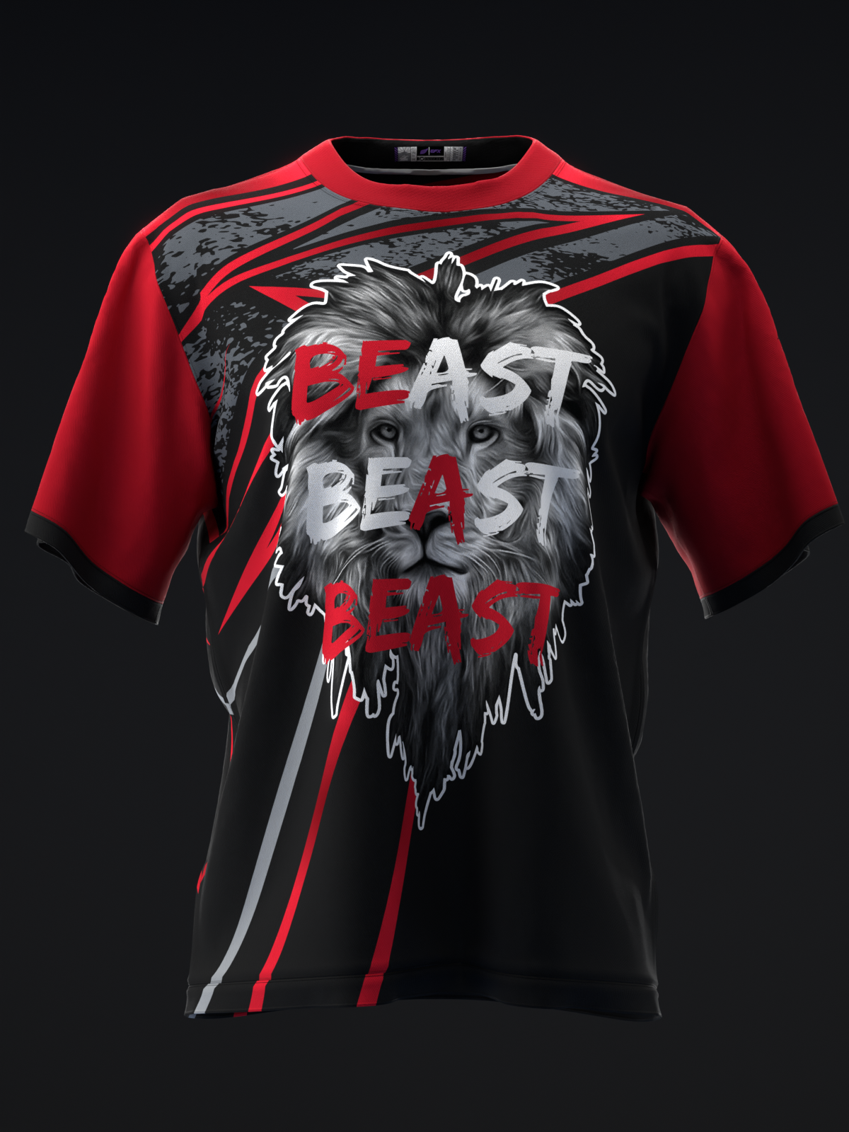 BEAST OF THE EAST - GRANGE - CHARCOAL RED - BOWLING JERSEY