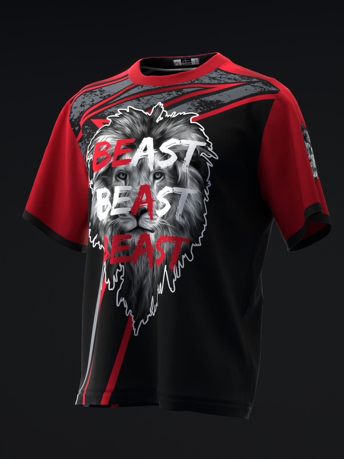 BEAST OF THE EAST - GRANGE - CHARCOAL RED - BOWLING JERSEY