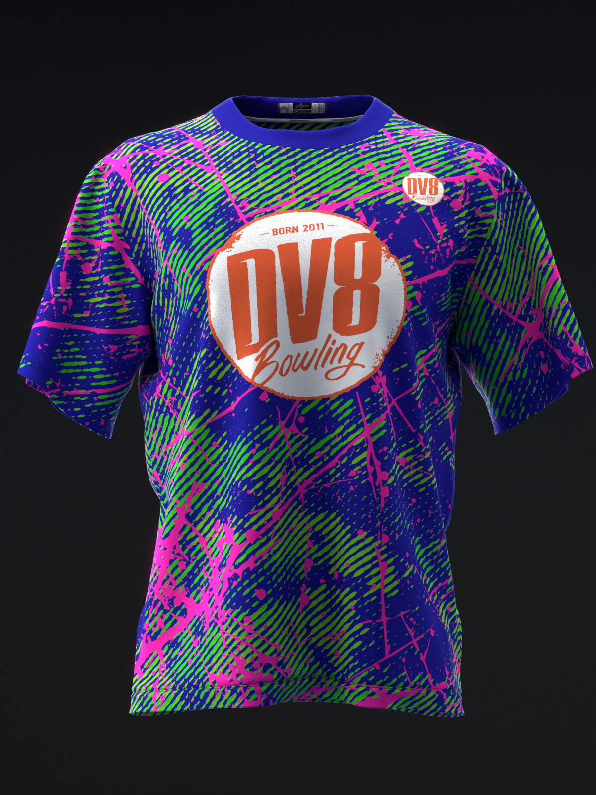 DV8 - HECKLER HYBRID NEON - BOWLING JERSEY