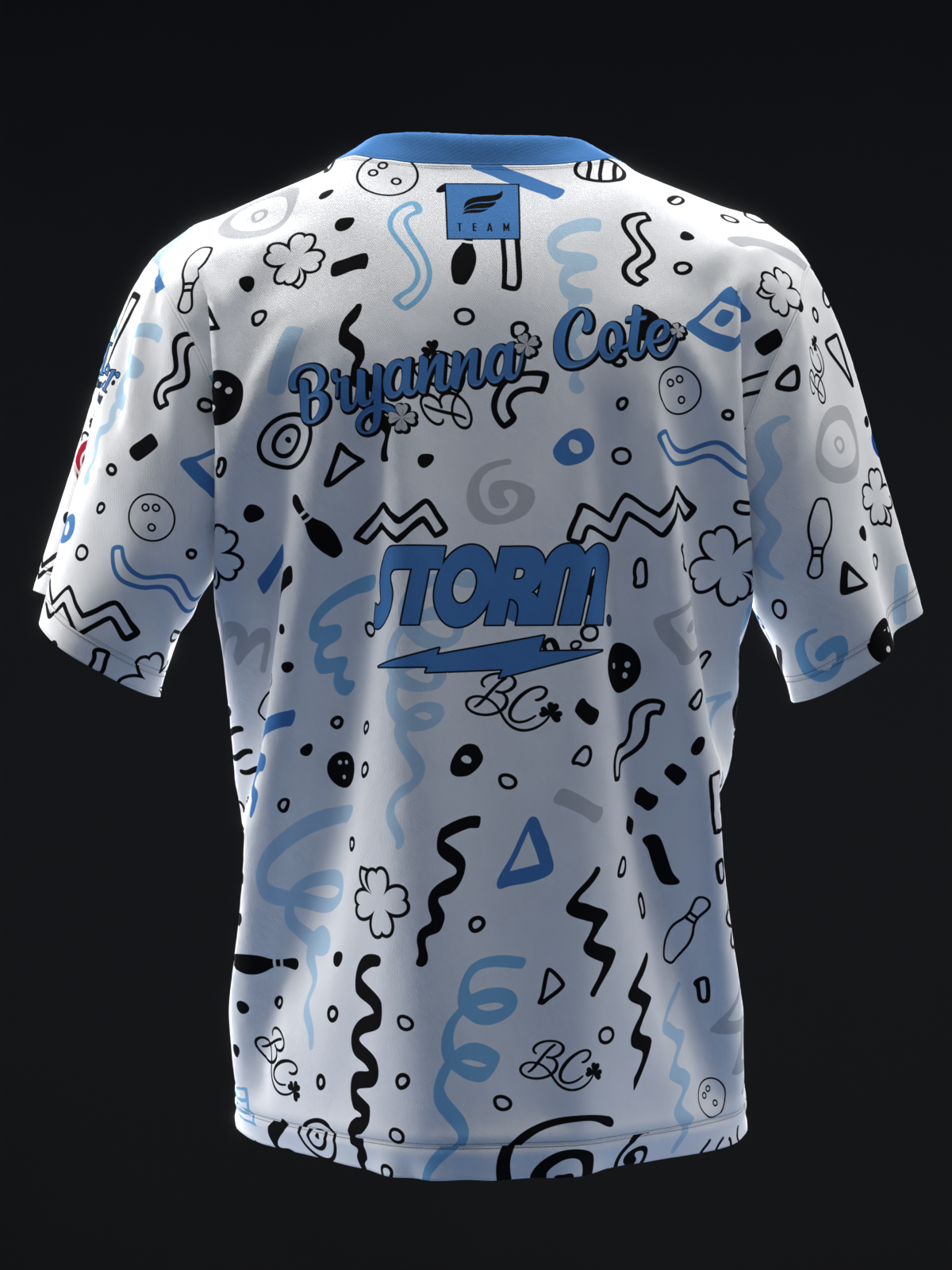 BRYANNA COTE 2025 - COLLAGE BW - BOWLING JERSEY