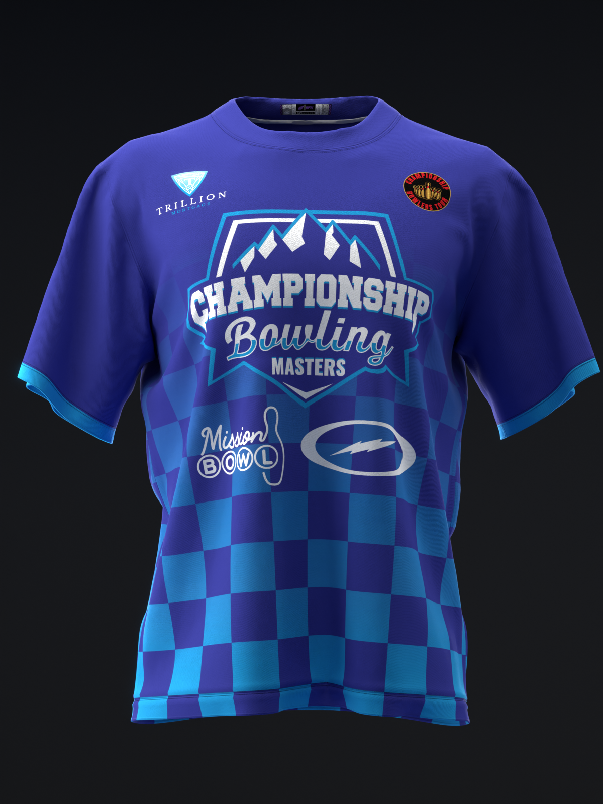 CHAMPIONSHIP BOWLING - MASTERS CHECKERED - BLUE