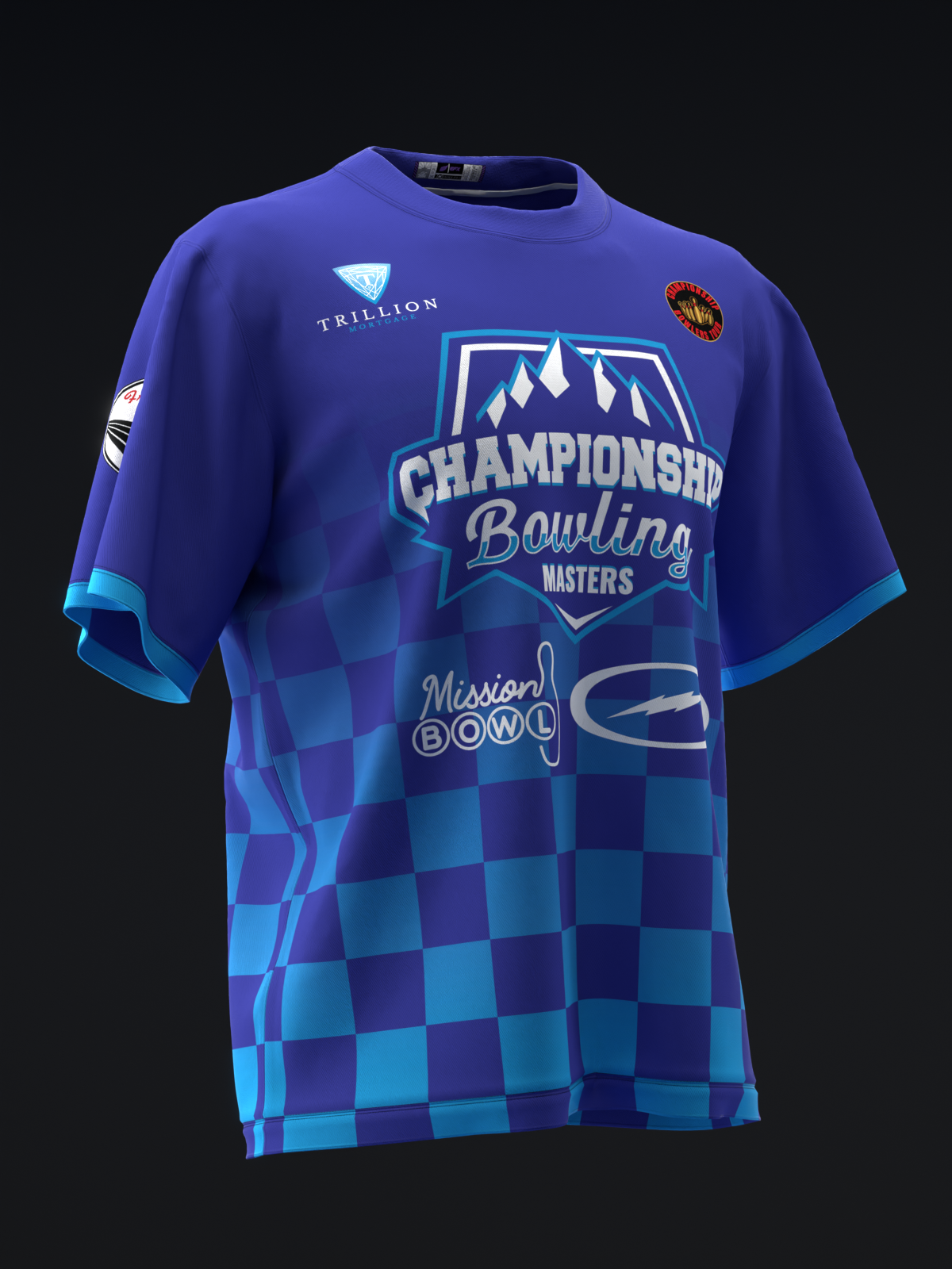 CHAMPIONSHIP BOWLING - MASTERS CHECKERED - BLUE