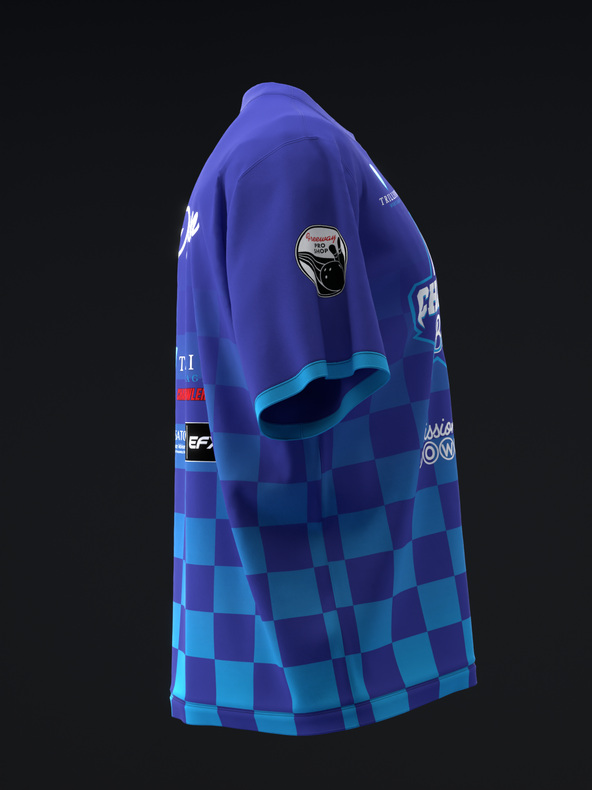 CHAMPIONSHIP BOWLING - MASTERS CHECKERED - BLUE