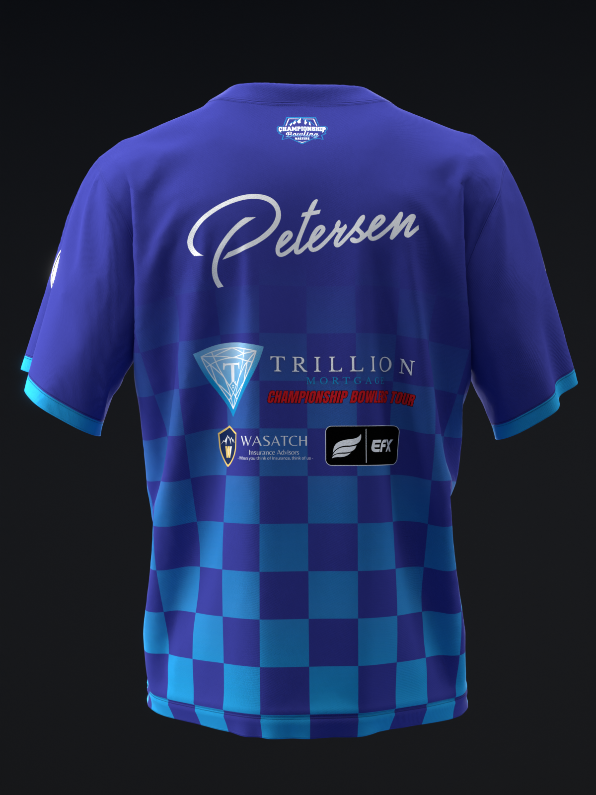 CHAMPIONSHIP BOWLING - MASTERS CHECKERED - BLUE