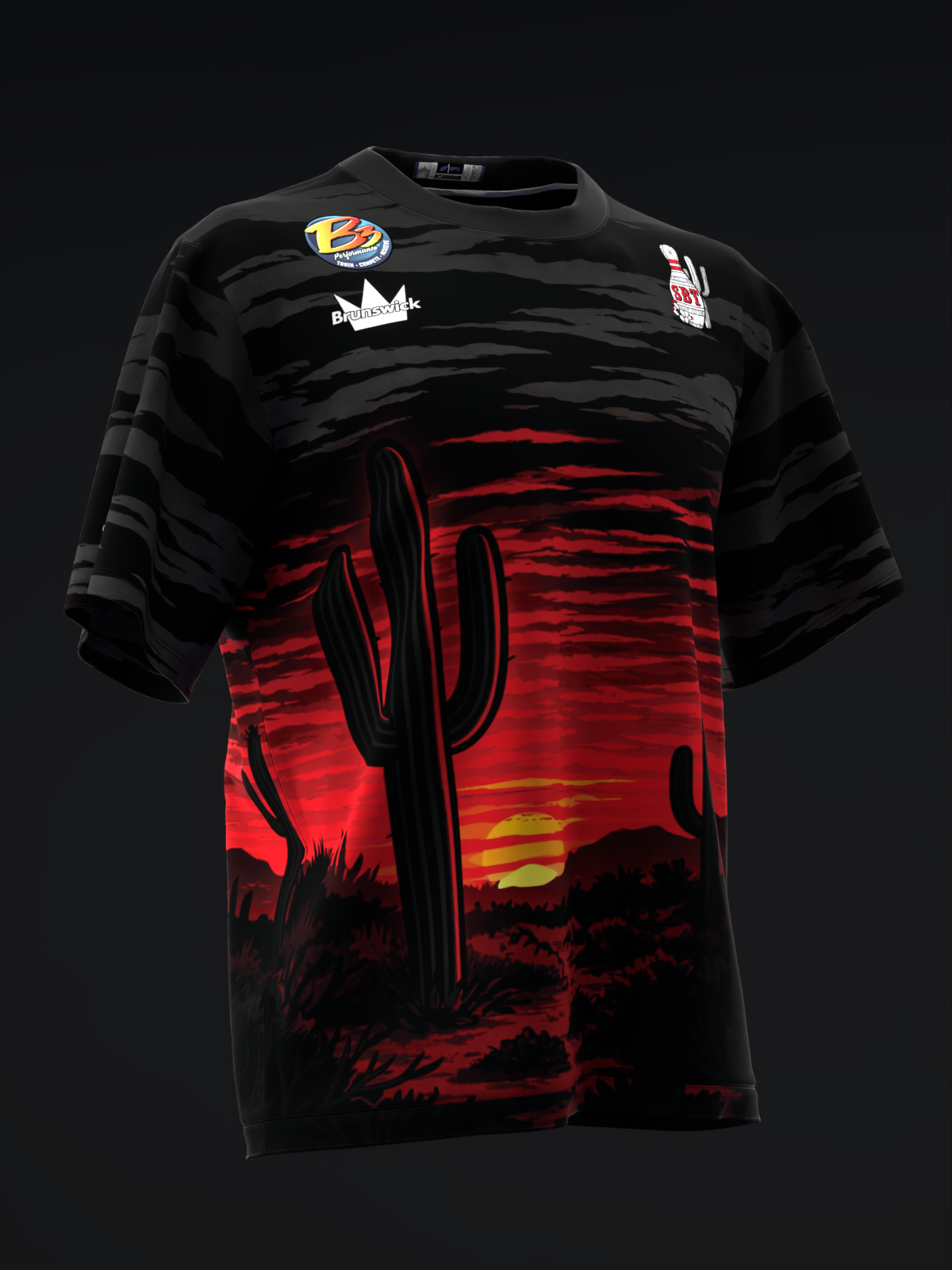 SBT - Desert Midnight Red - Bowling Jersey